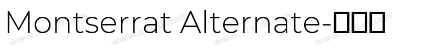 Montserrat Alternate字体转换